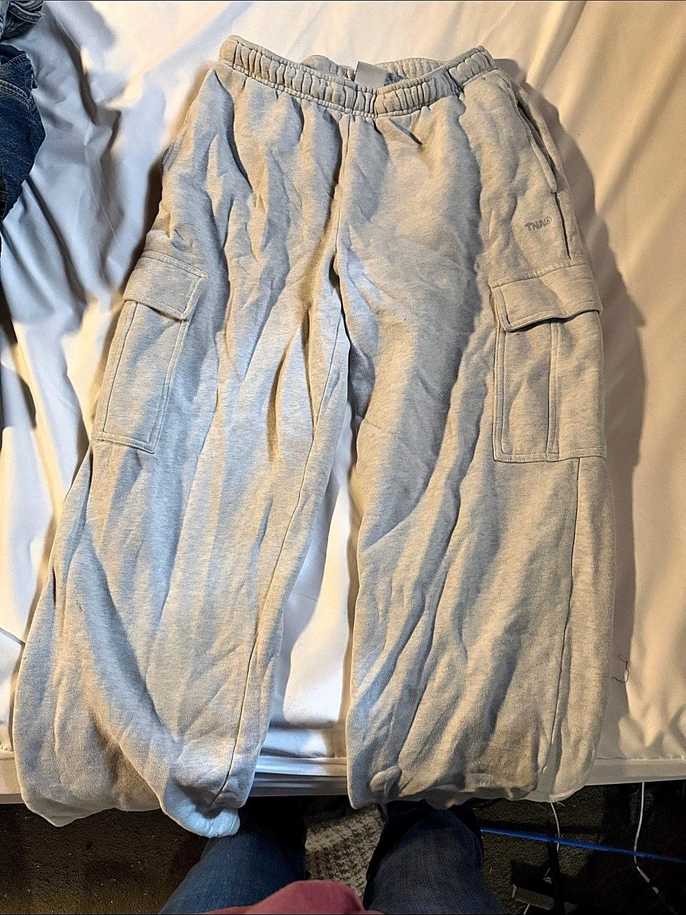 TNA Mega Fit Gray Joggers Size Medium Like New